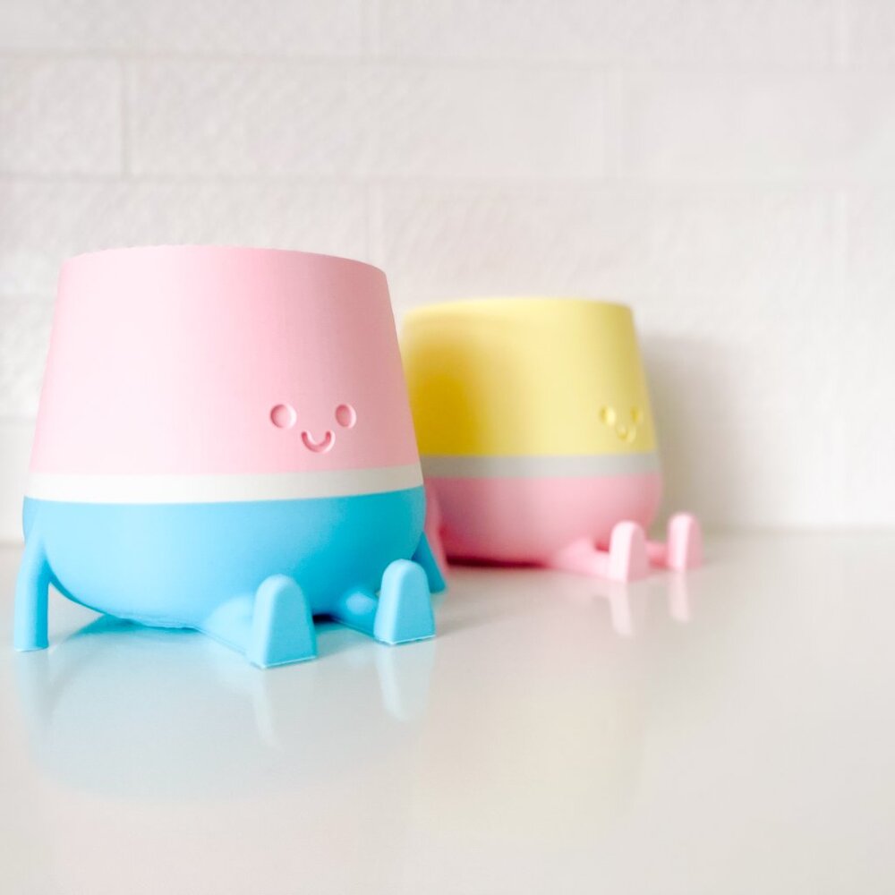 larold // plant pots for lined plants // 3 tone
